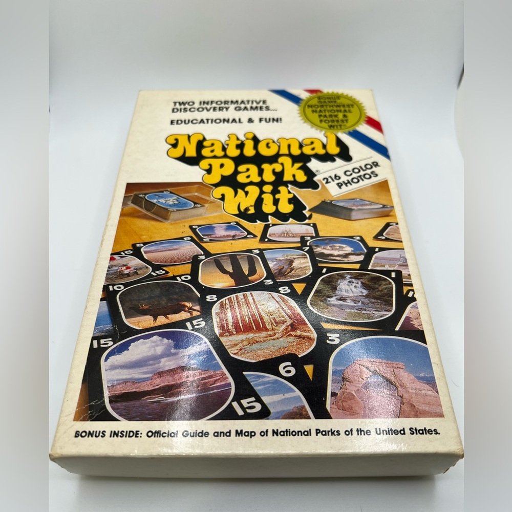 National Park Wit Educational Card Game 1988